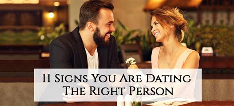 how to know if you are dating the right person